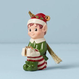 Brand New Lenox Holiday Christmas Elf Ornament Collectible NIB